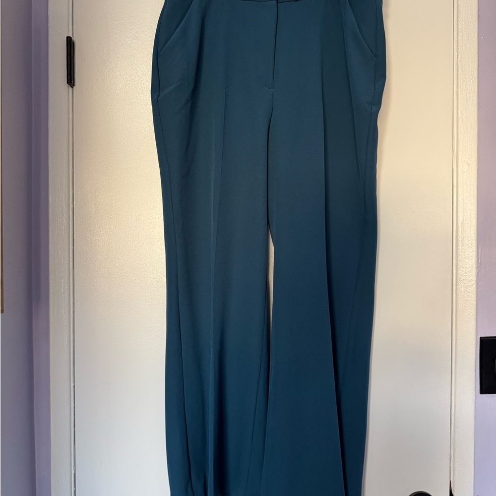 Express Teal Boot-Cut Flare Pants NWT